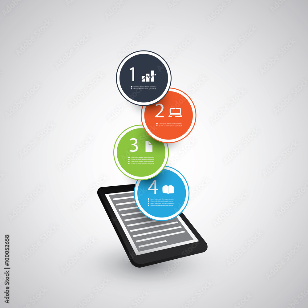 Infographic Design, Mobile Trends Concept Infographic Design, Mobile Trends Concept