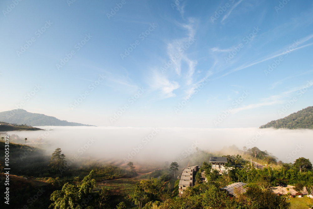 The mountain view at Kao Kho, Phetchabun Province, Thailand