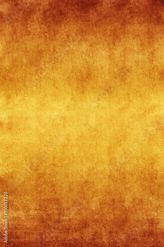 Yellow Brown Parchment Paper Textured Background