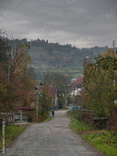 Walking Through Romanian Village