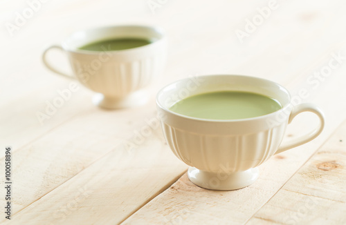 hot matcha latte