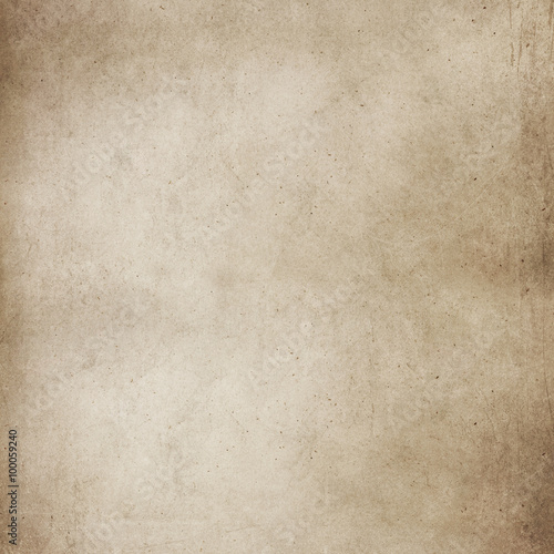 Vintage Tan Parchment Antique Paper Grunge Background