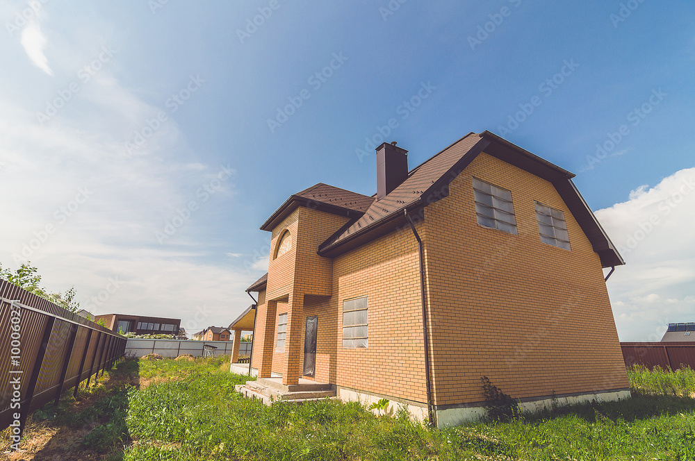The construction of a new country house The construction of a new country house