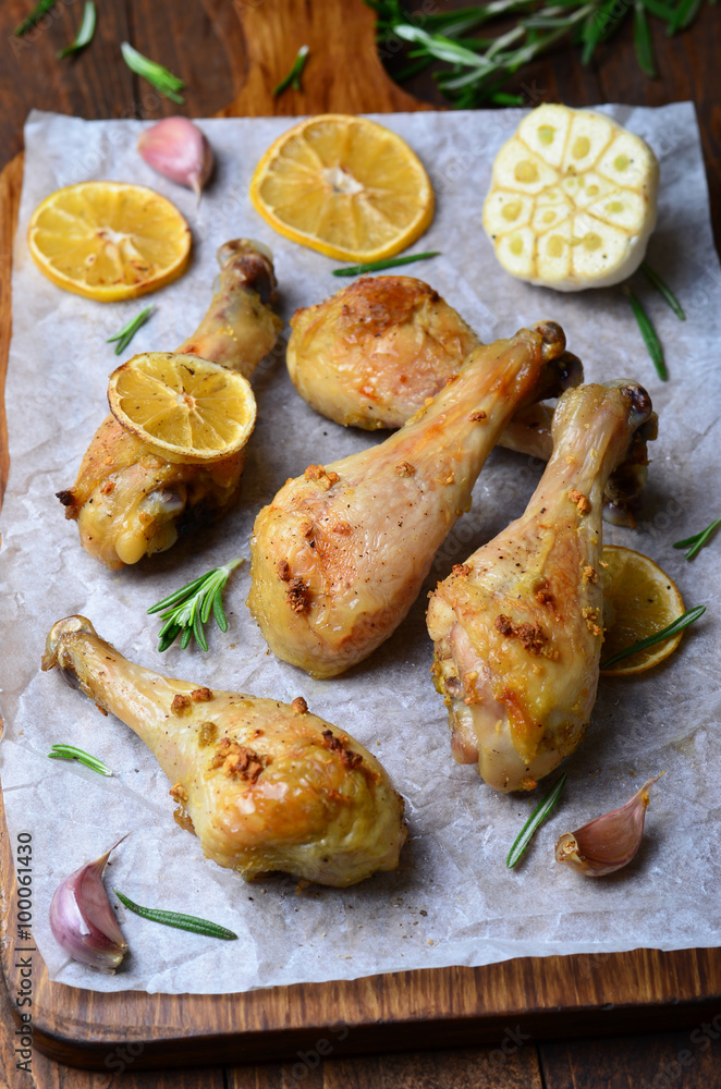 Chicken Legs with Lemon, Garlic and Rosemary Chicken Legs with Lemon, Garlic and Rosemary