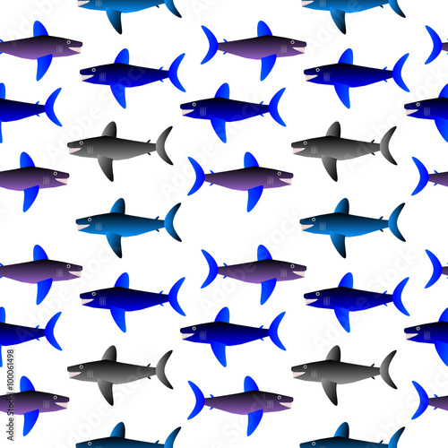 Shark seamless pattern.