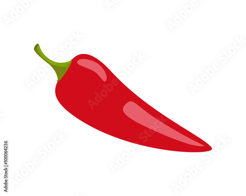 Flat icon chili pepper