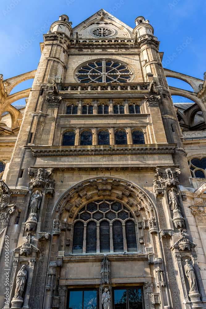 Church of St Eustache (Eglise Saint-Eustache). Paris, France.