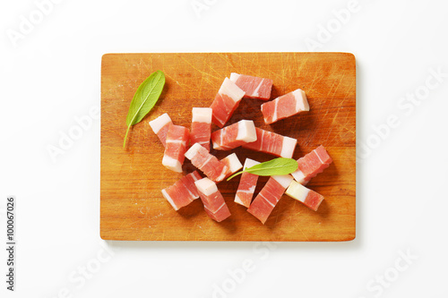 Diced Tyrolean speck
