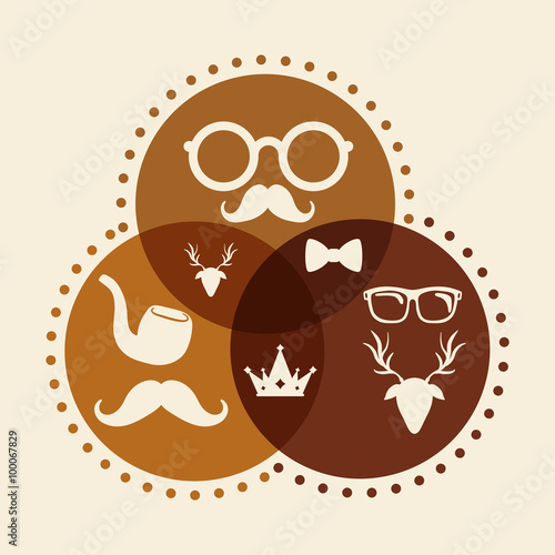 Hipster style design 