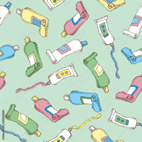 Tubes Seamless Vector Pattern