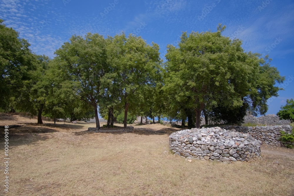 Fototapeta premium Platamon Castle in Greece
