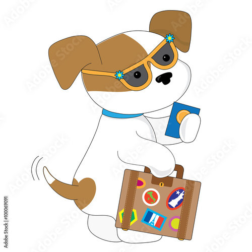 Cute Puppy Travel