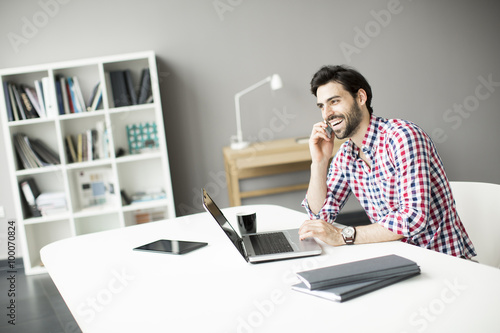 Young man at the office