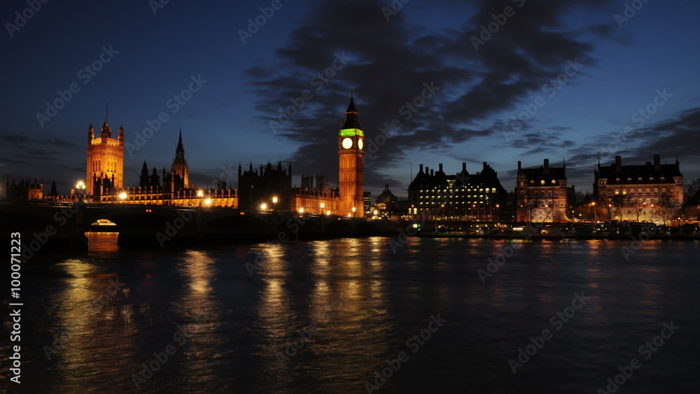Time-lapse of the Palace of Westminster in London. Time-lapse of the Palace of Westminster in London.