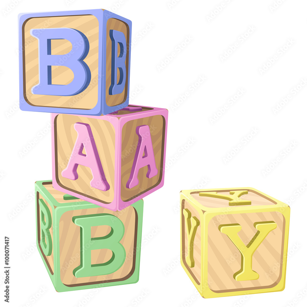 Pastel alphabet blocks best sale