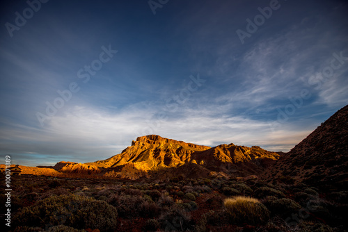 Rocky landscape in Teide park