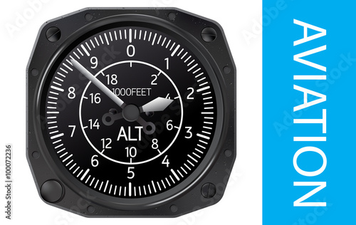 Altimeter vector illustration
