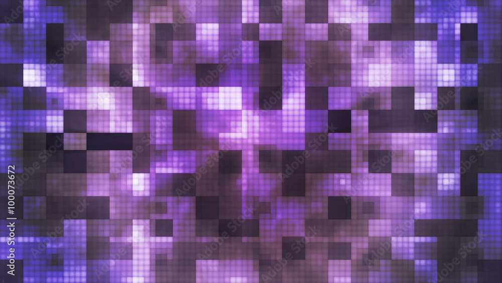 Twinkling Hi-Tech Cubic Smoke Light Patterns, Purple, Abstract, Loopable, HD Twinkling Hi-Tech Cubic Smoke Light Patterns, Purple, Abstract, Loopable, HD