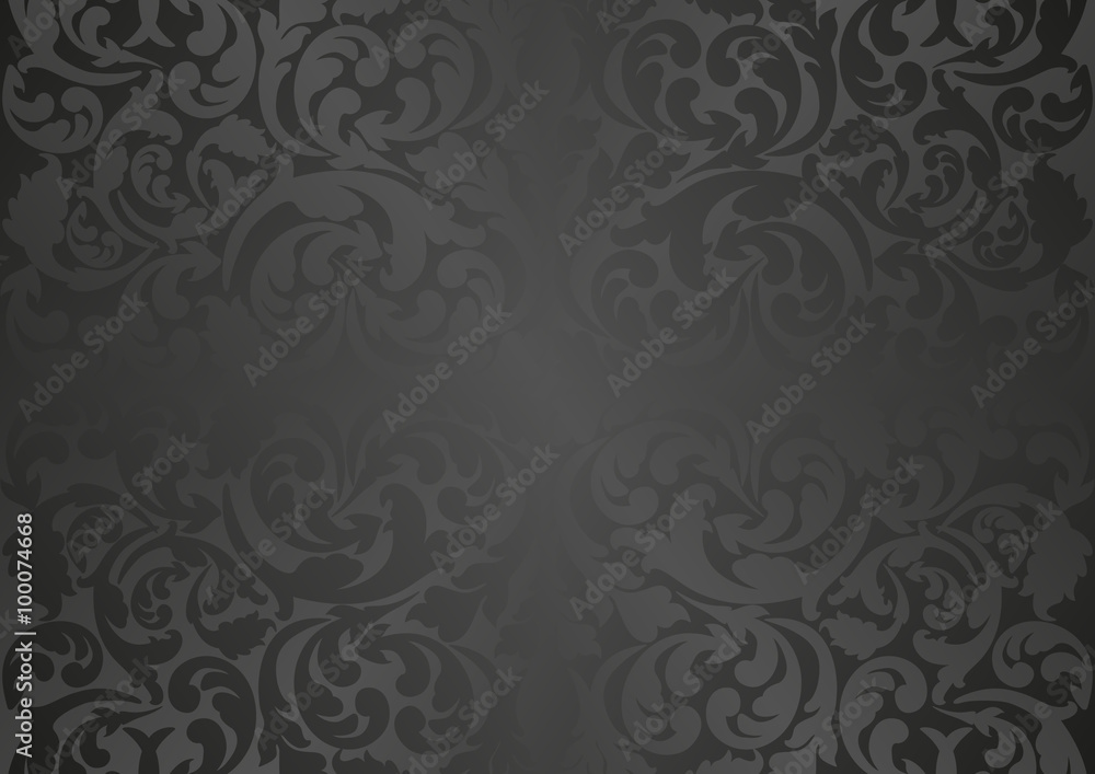 black background with antique ornaments black background with antique ornaments