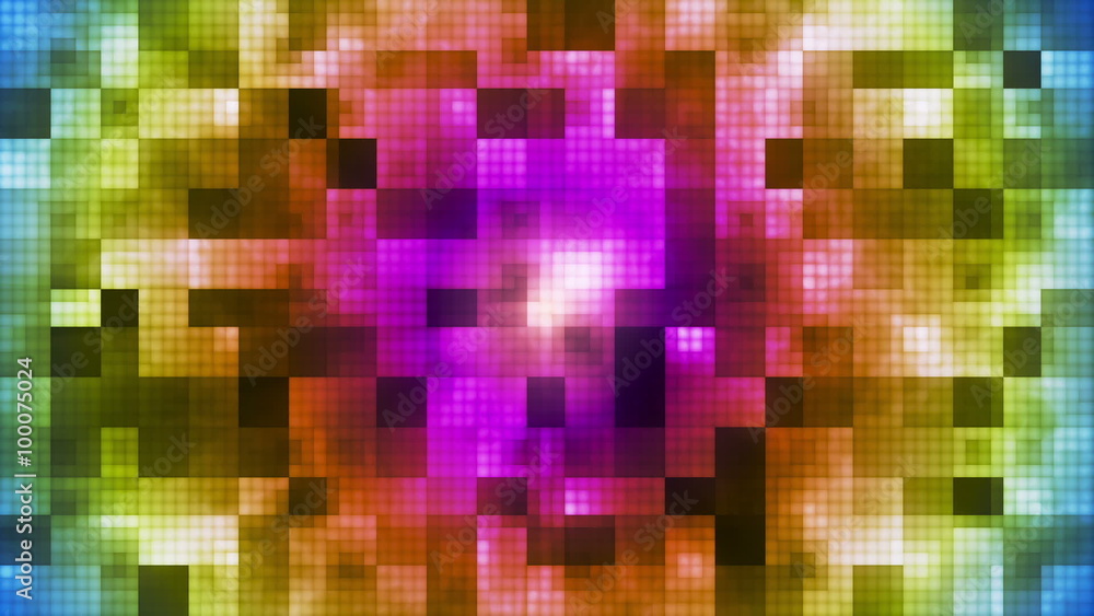Twinkling Hi-Tech Cubic Smoke Light Patterns, Multi Color, Abstract, Loop, HD Twinkling Hi-Tech Cubic Smoke Light Patterns, Multi Color, Abstract, Loop, HD