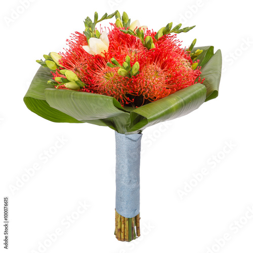 bouquet of flowers isolated on white 