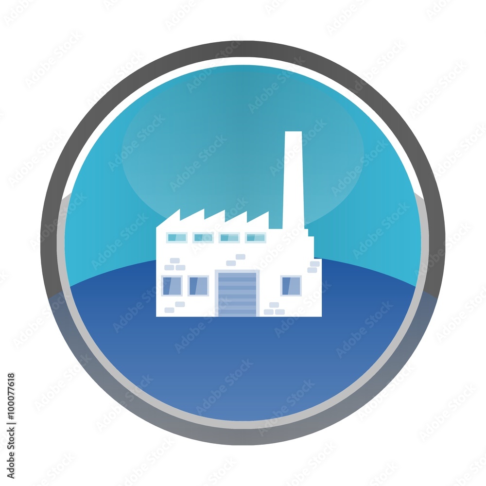 Obraz premium Usine dans un bouton