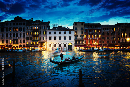 Grand Canal in sunset time, Venice, Italy