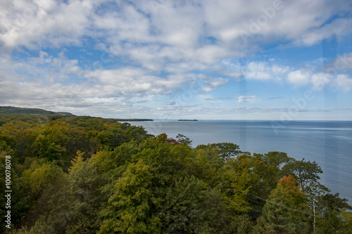 View from Point Iroquois Light Station