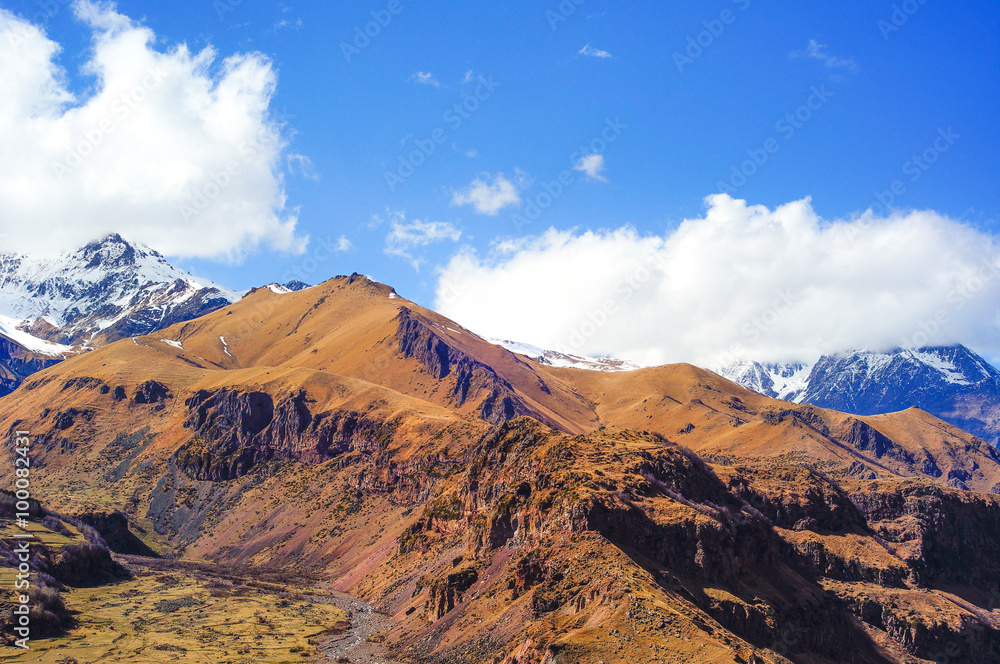 Fototapeta premium Beautiful View of Caucasus Mountains,Georgia