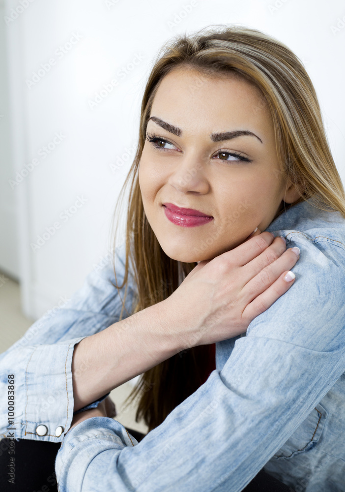 young casual woman young casual woman