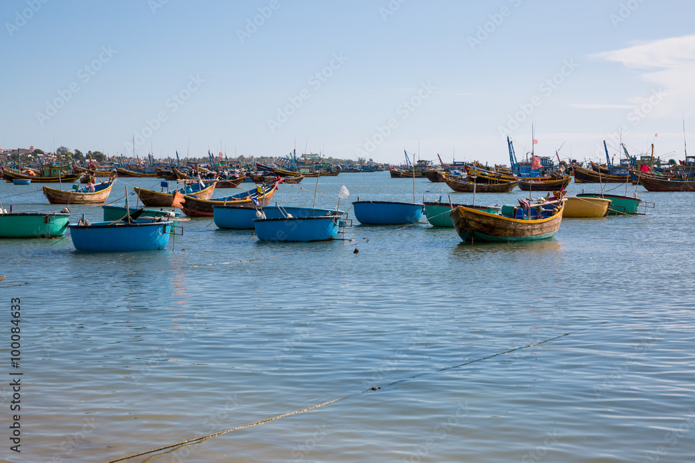 Fischerhafen in Mũi Né in Vietnam