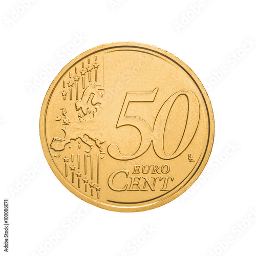 Fifty euro cents coin 