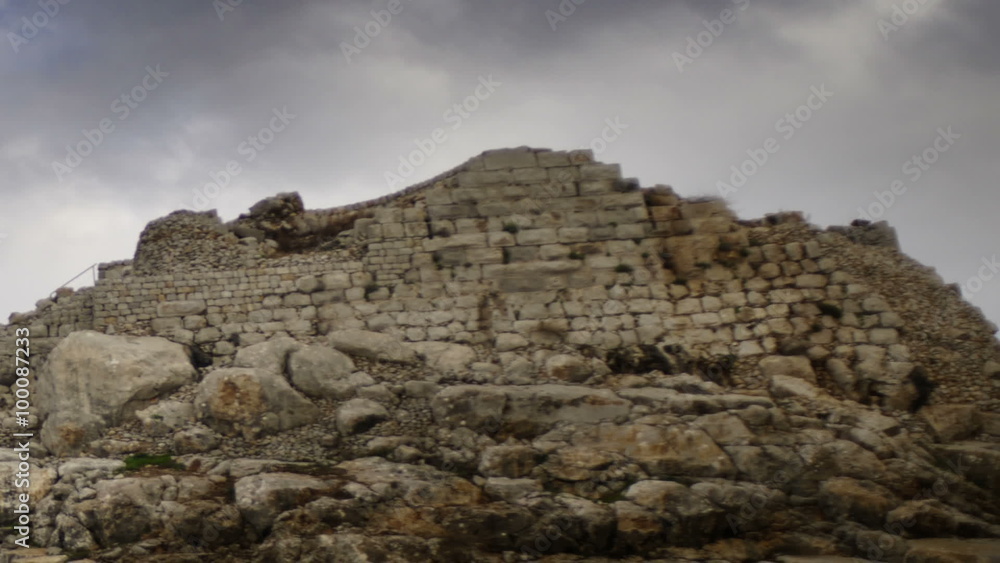 Time-lapse of the castle ruins at Nimrod. Cropped. Time-lapse of the castle ruins at Nimrod. Cropped.