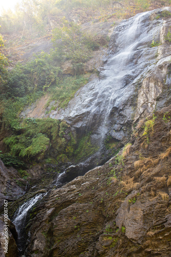 Klong Lan waterfall in rain forest of Thailand