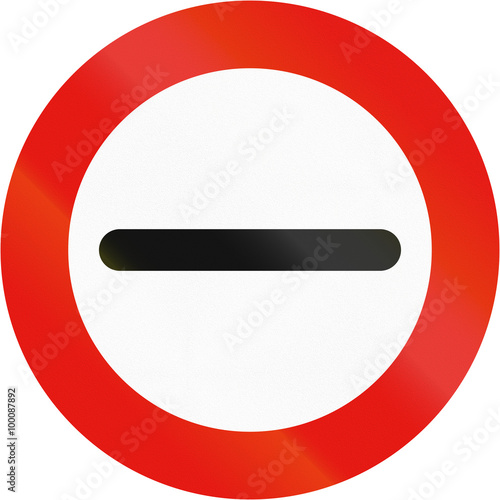 Road sign used in Spain - Prohibition of passing without stopping Free Download Road sign used in Spain - Prohibition of passing without stopping - GFXLoad