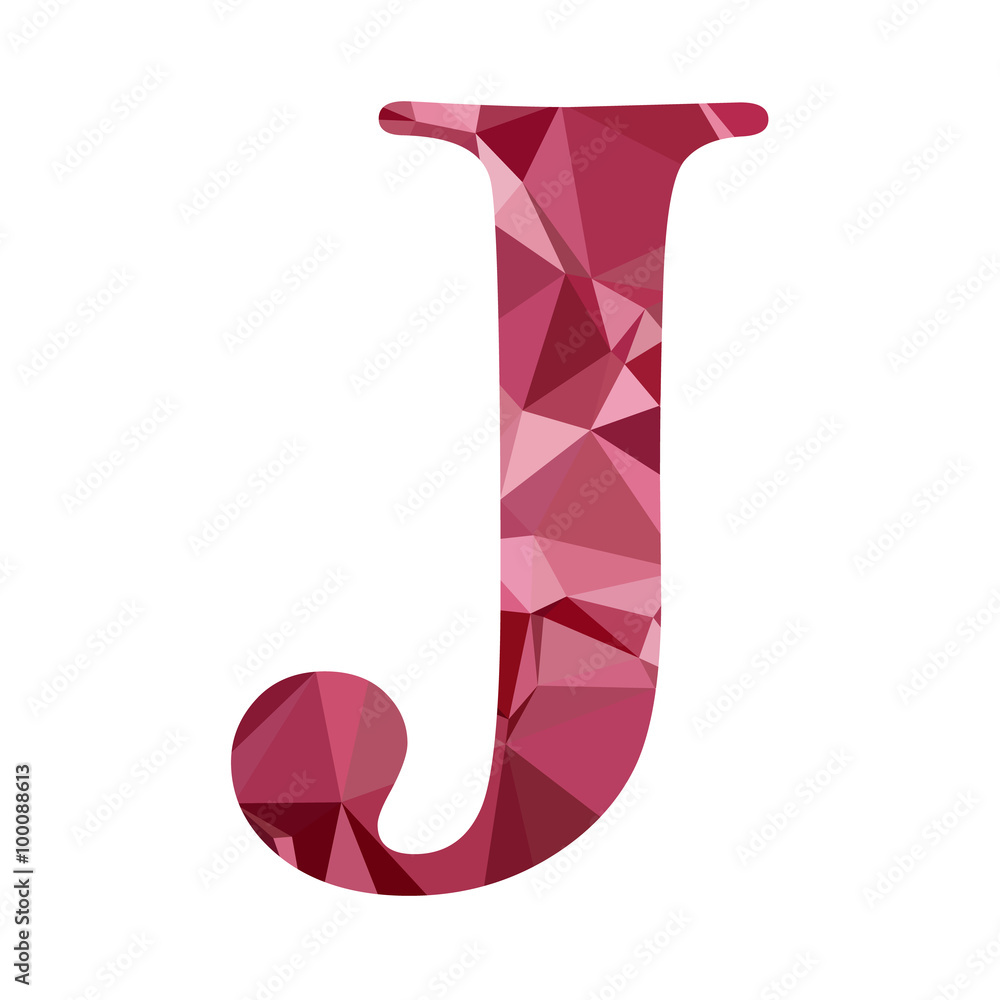 Red Alphabet Polygon Style, Creative Design Templates Red Alphabet Polygon Style, Creative Design Templates