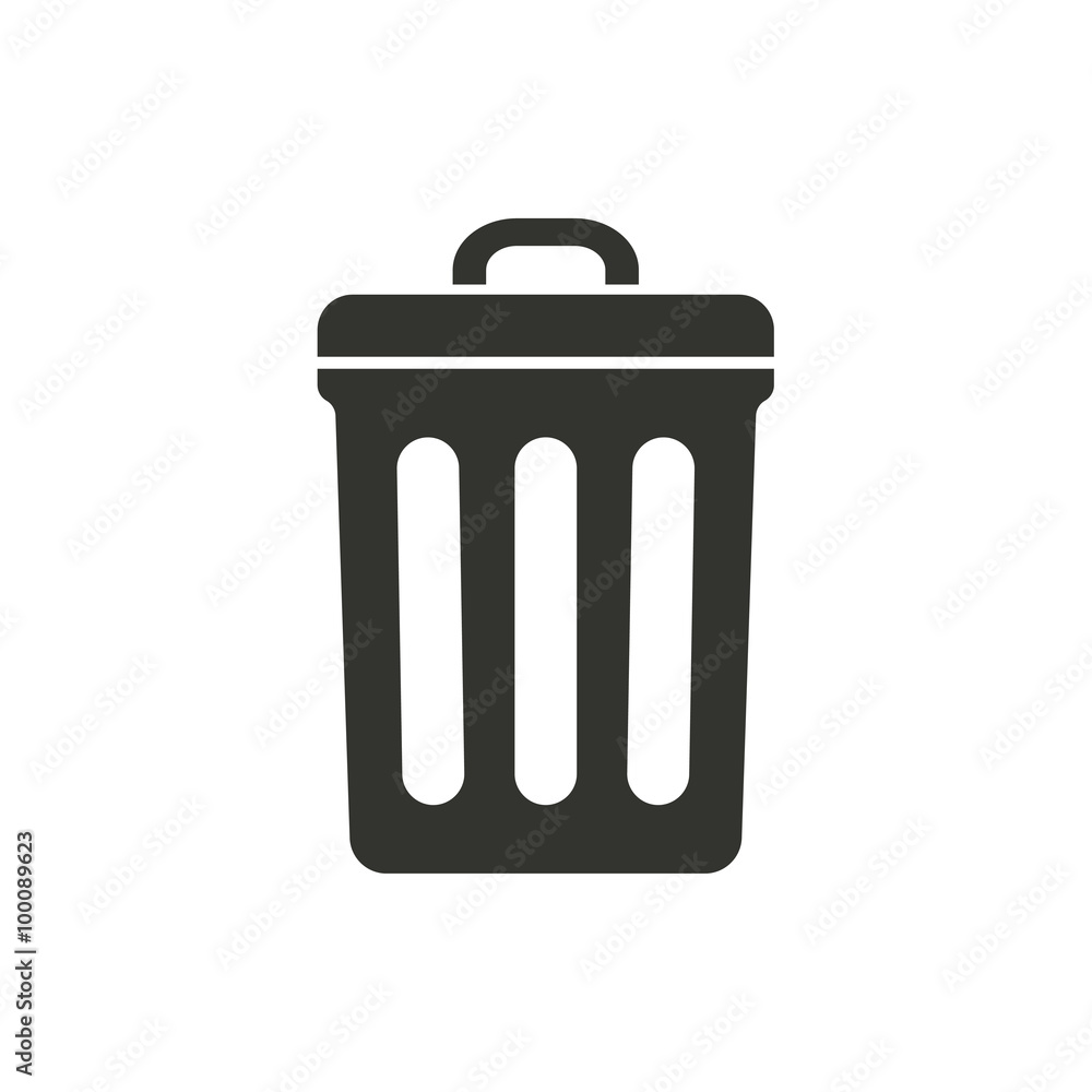 Bin - vector icon. Bin - vector icon.