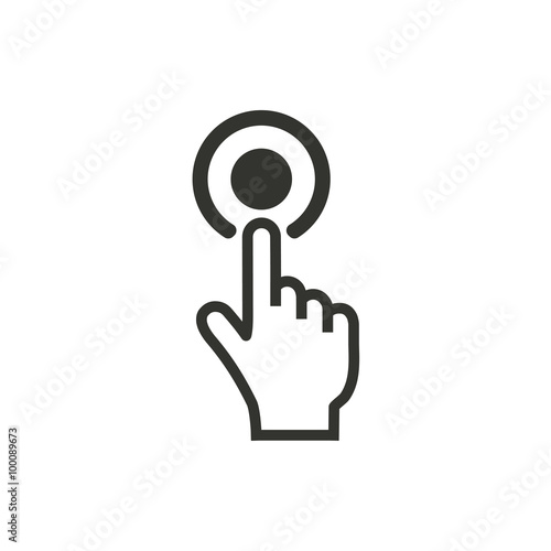 Touch  - vector icon.