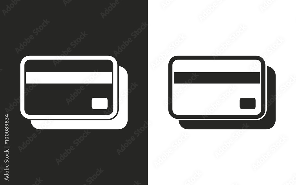 Credit card - vector icon. Credit card - vector icon.