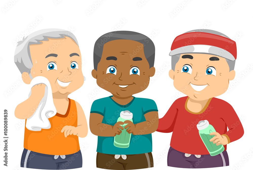 Senior Men Exercise Buddy Senior Men Exercise Buddy