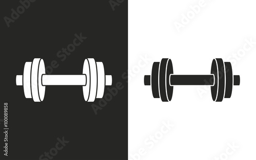 Dumbbell - vector icon.