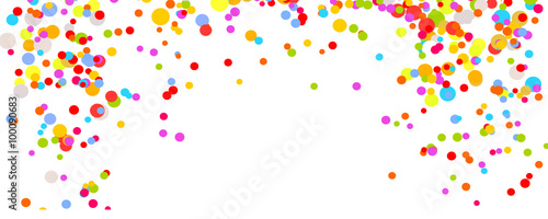 Fasching Konfetti Party Geburtstag Hintergrund Banner