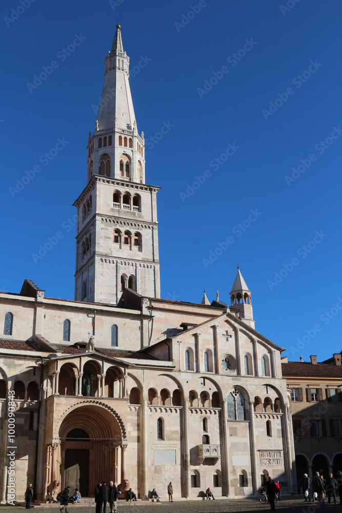 modena cathedral and bell tower, italy