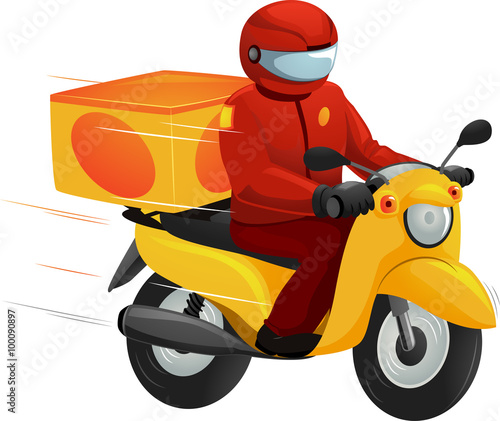 Man Delivering Fast Food