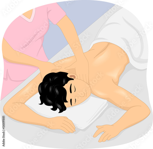 Man Getting Oil Massage