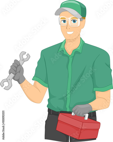 Man Mechanic Tool Box