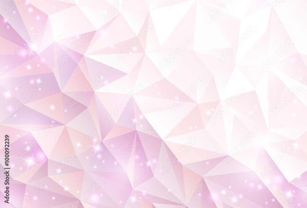 ピンク ポリゴン 光 背景 Stock Vector Adobe Stock