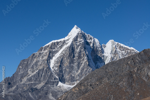 Taboche mountain peak photo