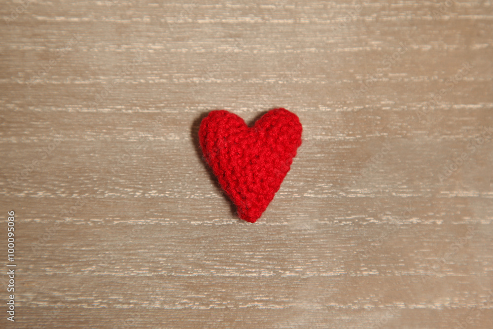 knitted heart knitted heart