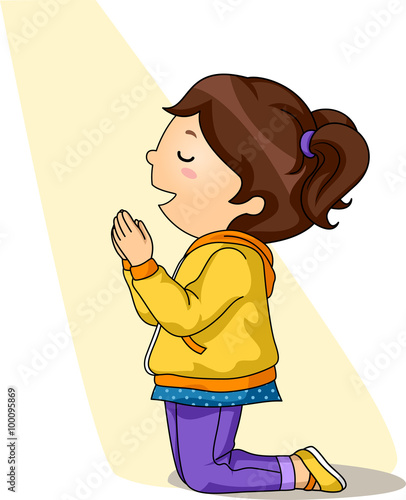 Kid Girl Pray